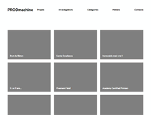 Tablet Screenshot of prodmachine.fr